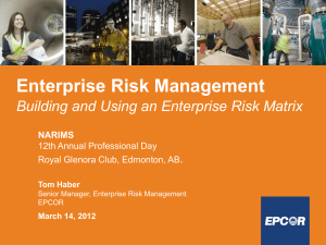 (ERM) and a Risk Matrix