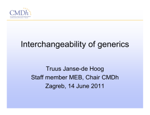 Interchangeability of generics