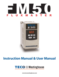 fluxmaster 50 instruction manual - TECO