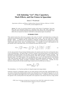 Life Imitating “Art”: Flux Capacitors, Mach Effects, and Our Future in