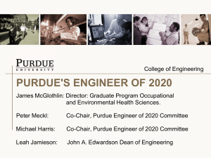 Purdue's Future Engineering: Update on the Curriculum Reform