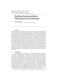 Big Bang Nucleosynthesis: Probing the First 20 Minutes