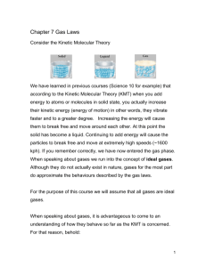Chapter 7 Gas Laws