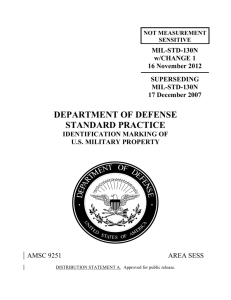 MIL-STD-130N DOD Standard Practice