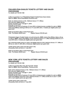 philadelphia eagles tickets lottery and sales