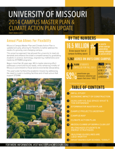 MU Campus Master Plan - University of Missouri