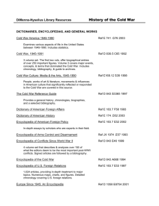 History of the Cold War