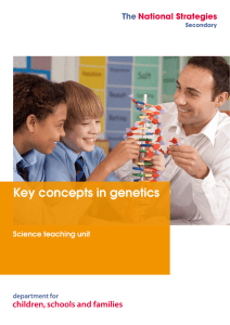 Key concepts in genetics
