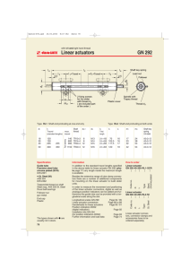 Linear actuators GN 292