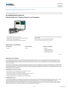 NI LabVIEW Robotics Starter Kit - Data Sheet