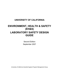 EH&S Laboratory Safety Design Guide