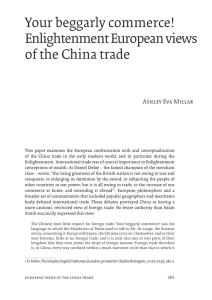 Enlightenment European views of the China trade