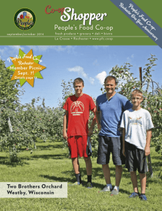 September-October 2014 Newsletter - People's Food Co-op