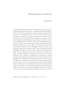 Meaning, Excess, and Event