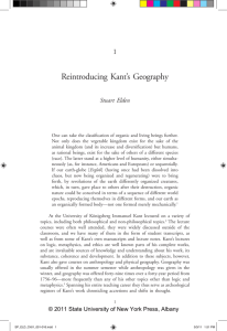 Reading Kant's Geography