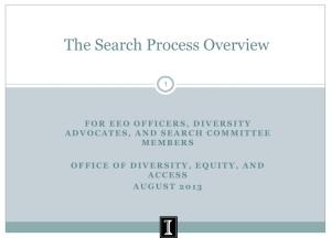 the ODEA Search pdf - The Office of Diversity, Equity, and Access