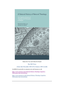A natural history of natural theology