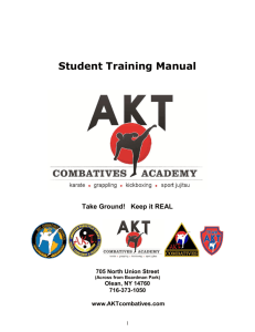 Student Training Manual - AKT Combatives Academy