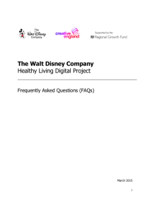 The Walt Disney Company Healthy Living Digital