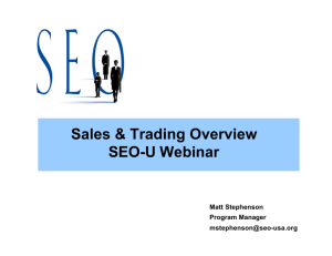 2008 SEO-U SALES & TRADING WEBINAR [Compatibility Mode]