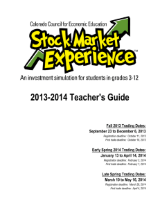 2013-2014 Teacher's Guide