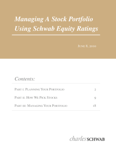 Managing A Stock Portfolio Using Schwab Equity