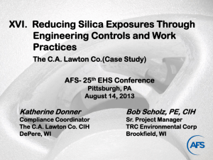 The C.A. Lawton Co. CASE STUDY: Reducing Silica Exposures