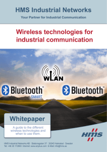Whitepaper Wireless technologies for industrial communication