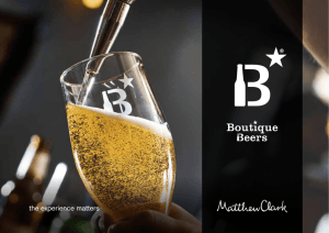 Boutique Beers - Matthew Clark