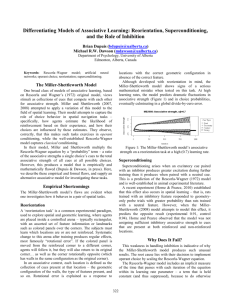 Differentiating Models of Associative Learning