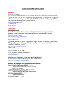 Summer College Enrichment Programs