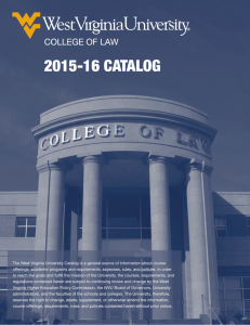 2015-16 Catalog - College of Law