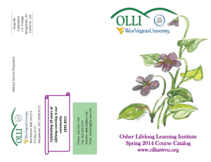 Osher Lifelong Learning Institute - School of Social Work