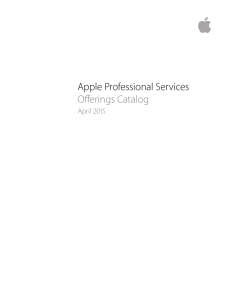 Apple Professional Services Catalog 4