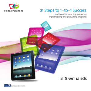 iPads for Learning: 21 Steps to 1-to-1 Success