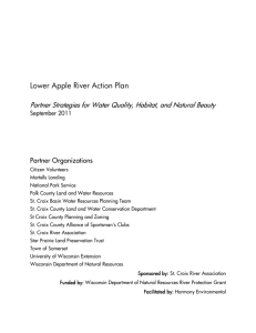 Lower Apple River Action Plan