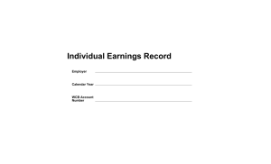 Individual Earnings Record