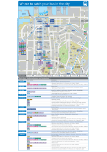 Where to catch your bus in the city