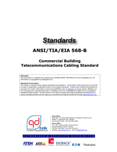 Cabling Standard - ANSI-TIA