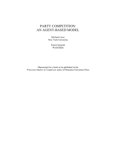 party competition: an agent-based model - NYU