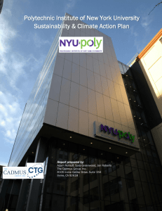 Polytechnic Institute of NYU Sustainability & Climate Action Plan