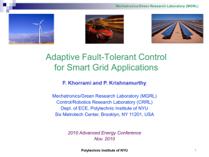 Adaptive fault-tolerant control for smart grid application