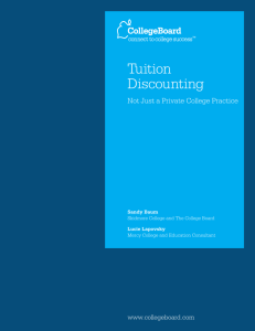 Tuition Discounting