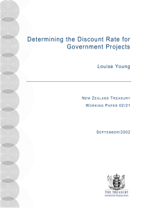 Determining the Discount Rate for Government Projects