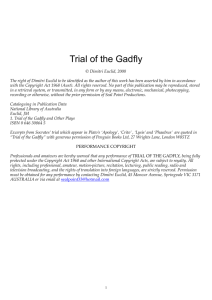 Trial of the Gadfly