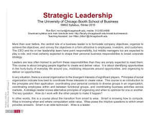 Strategic Leadership - networkedorganizations