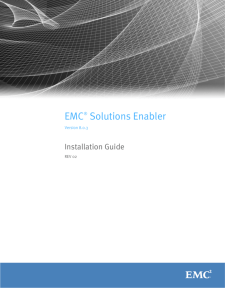 EMC Solutions Enabler Installation Guide