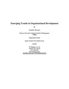 Emerging Trends in Organizational Development