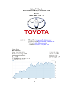 Toyota Motor Corp.