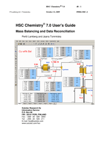 HSC Chemistry 7.0 User's Guide